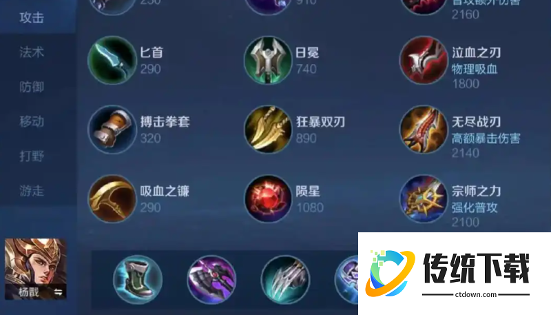 王者荣耀杨戬打钟馗怎么出装