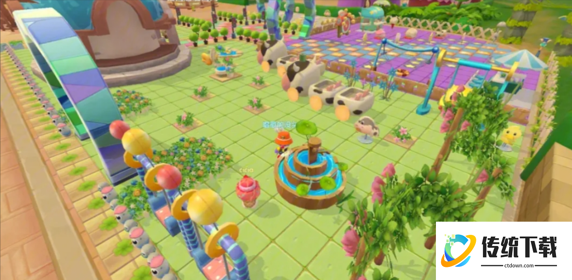 摩尔庄园自己的小镇怎么装饰