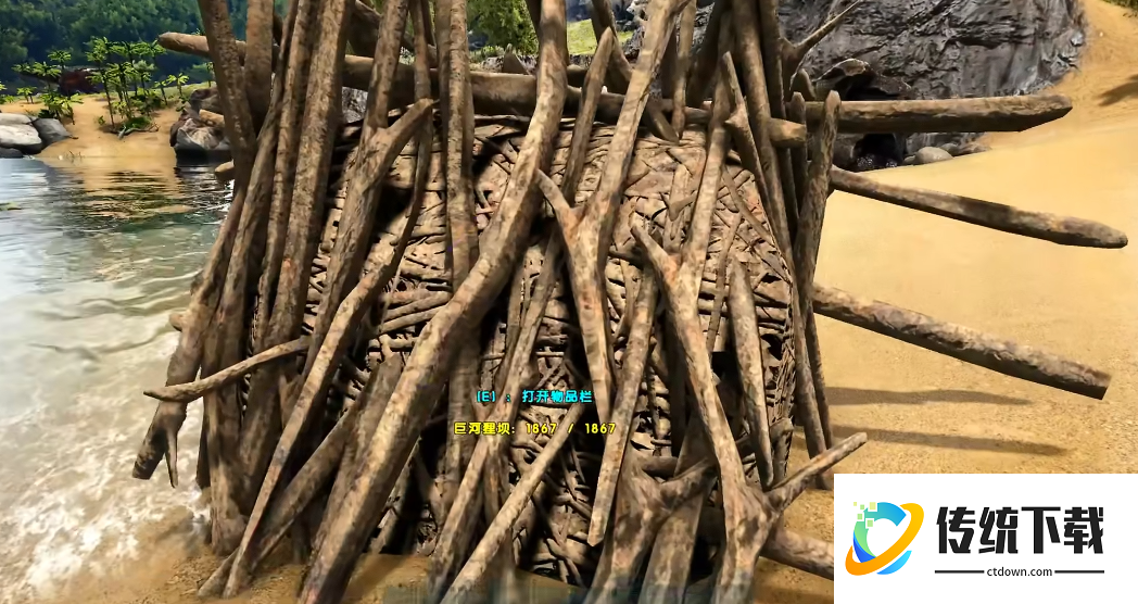 方舟生存进化河狸窝怎么掏