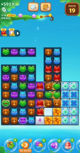 开心消消乐+592关怎么过