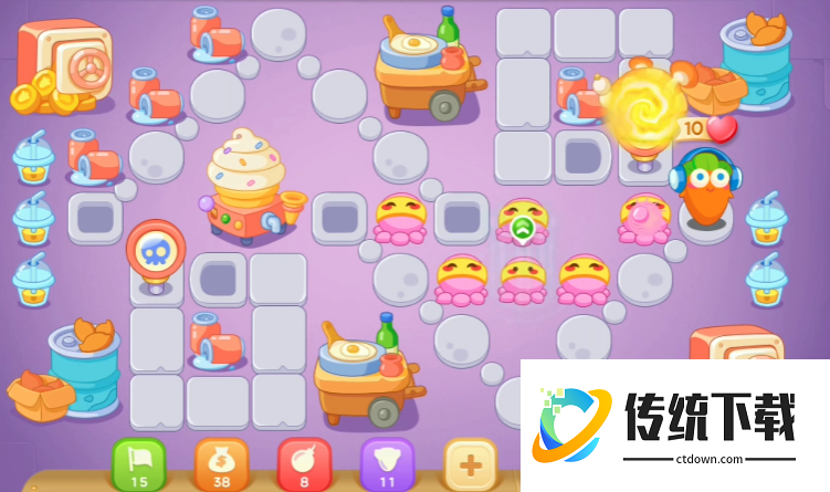 保卫萝卜3夜市第21关怎么过