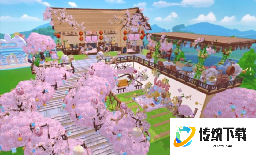 摩尔庄园樱花小屋怎么上二楼