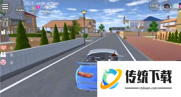 樱花校园模拟器敞篷车版