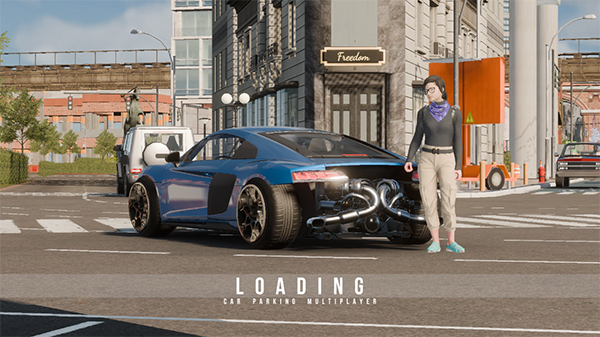 手动挡停车场奥迪RS7模组