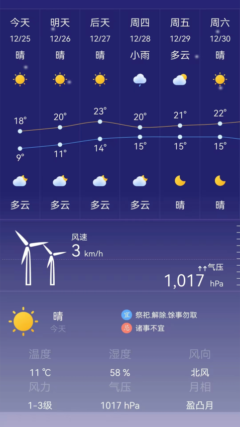 24小时天气预报免费版软件
