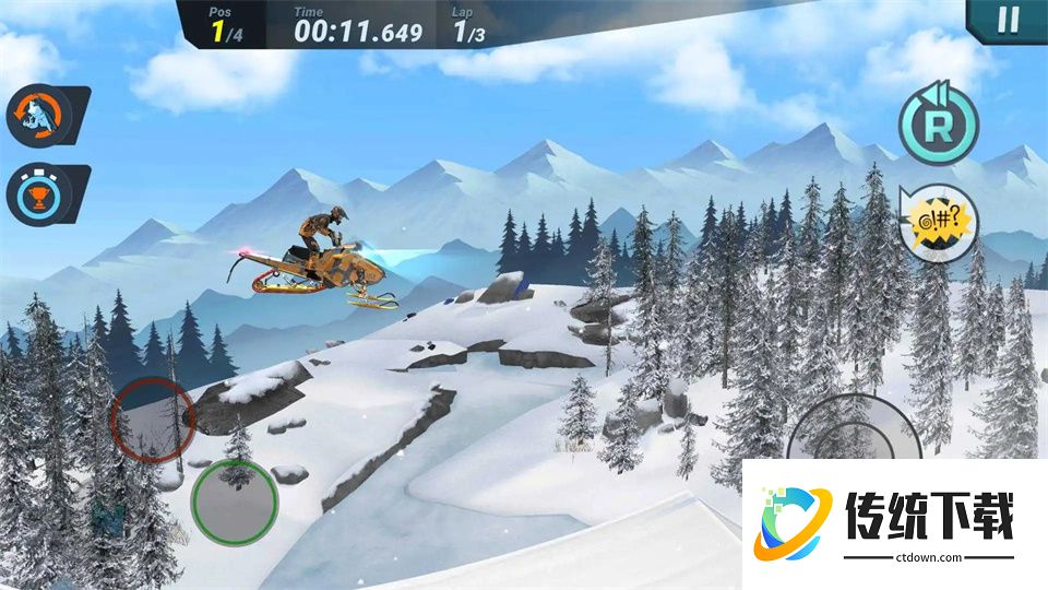 疯狂雪地摩托游戏