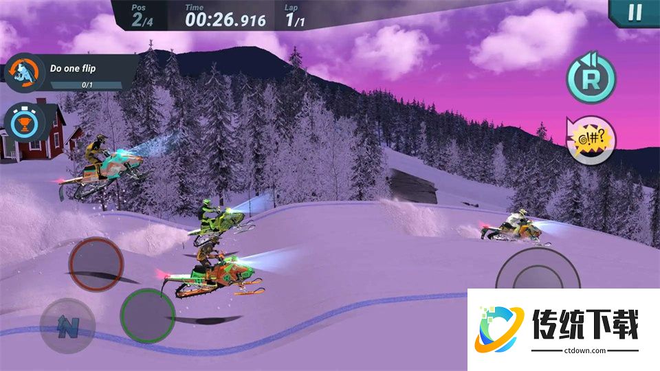 疯狂雪地摩托游戏