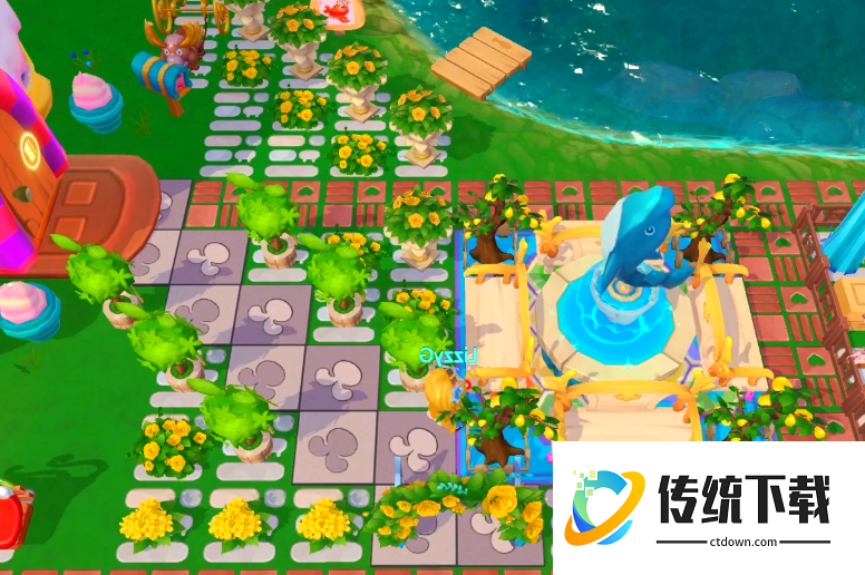 摩尔庄园水上建筑怎么布置