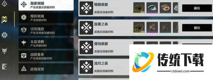 鸣潮哪些副本掉落环 鸣潮哪些副本掉落环