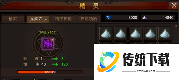 全民奇迹元素之心加什么好