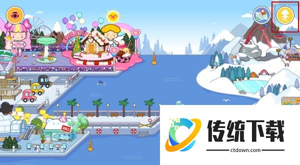 米加小镇世界双层花朵房基本玩法