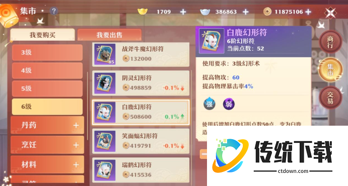 梦幻新诛仙幻形符有什么用