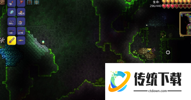 泰拉瑞亚怎么开采叶绿矿