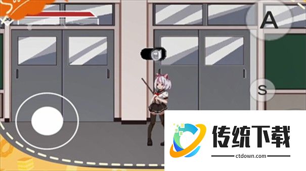 白毛少女大战僵尸