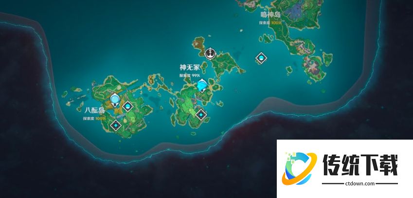 原神神无冢位置详解：快速找到神无冢地图坐标与传送点
