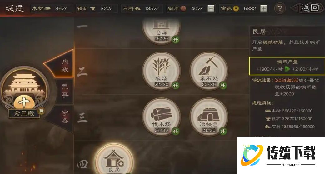 三国志战略版分城作用详解：功能解析与建造攻略